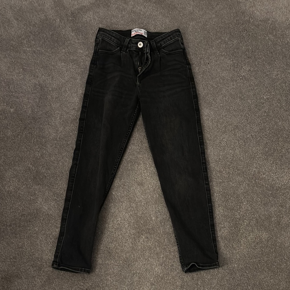 Abercrombie kids high rise mini mom jean